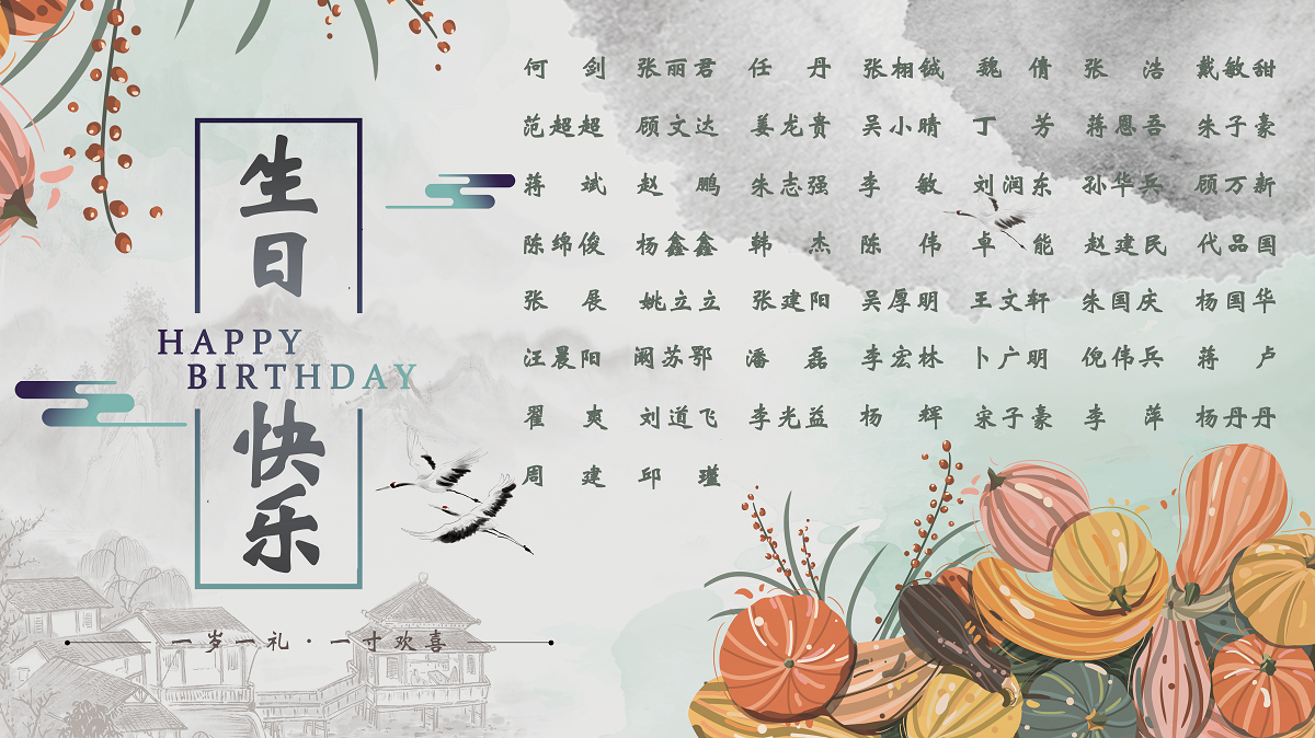 【生日祝?！抗ё?0月生日的員工生日快樂！